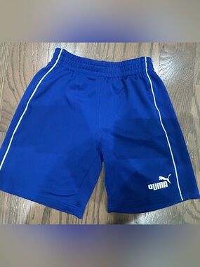 Puma Boys Blue Athletic Shorts Size 5